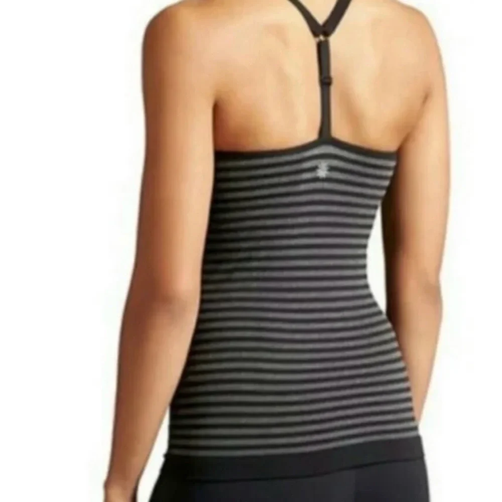 ATHLETA Up Tempo Striped Racerback Sports Tank - Size M - Picture 3 of 8